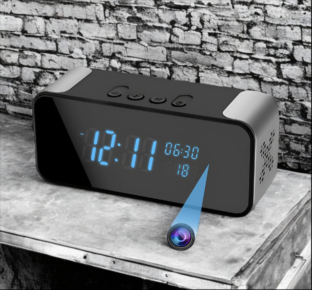 4K WiFi-wekker met Bluetooth-luidsprekersekuriteit Nanny Cam